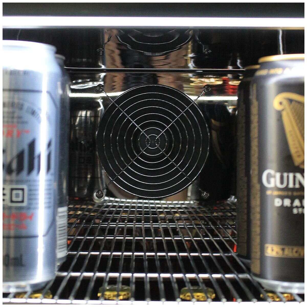 Schmick 105L Under Bench Bar Fridge - Stainless Steel, Lockable Reversible Door, Quiet 43dB - SK116SD