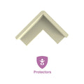 Perma Child Safety White Foam Adhesive Corner Protectors - 8 Pack