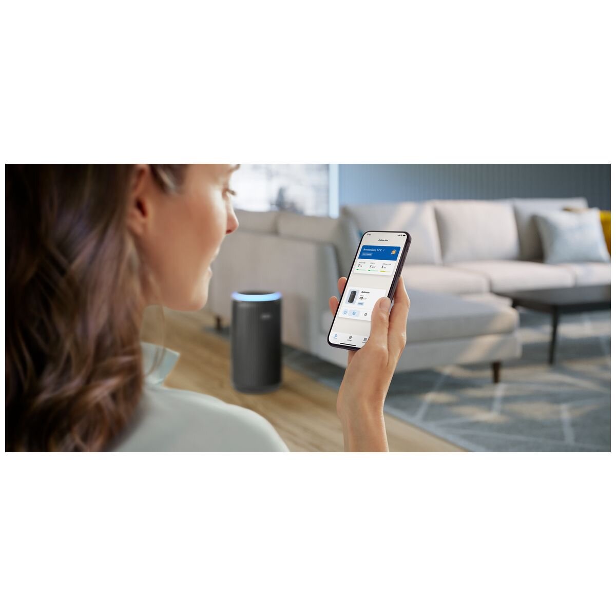 Philips PureProtect Pro 4200 Air Purifier - Black, Double-Fan, Fresh Wake-up and Bedtime Modes - AC4221-11