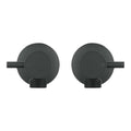 Mondella Resonance Matte Black 1/4 Turn Pin Lever Washing Machine Set, Brass