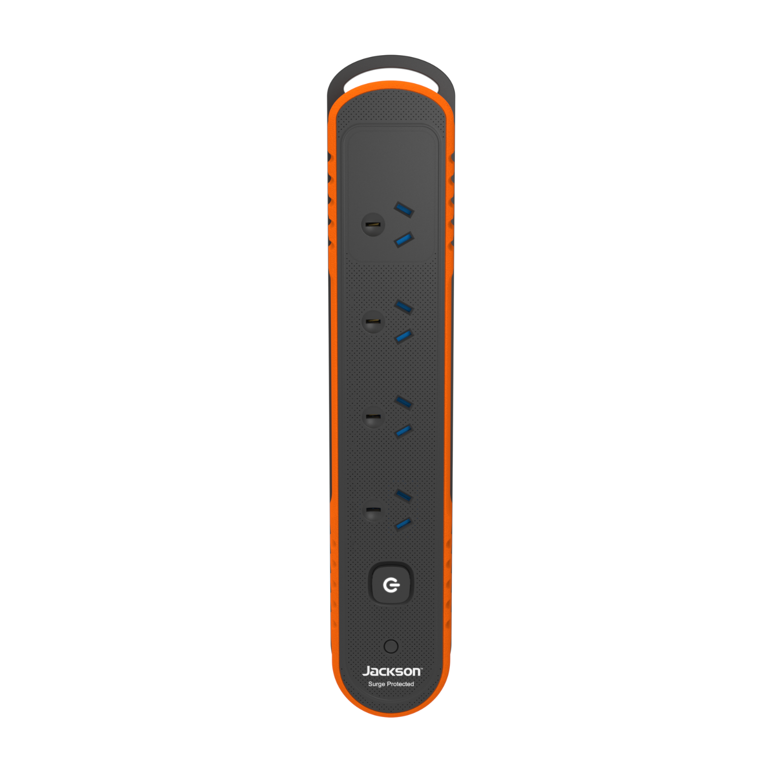 Jackson Rugged Plus 4 Outlet Powerboard - 240V 10A, Surge Protected, Master Switch