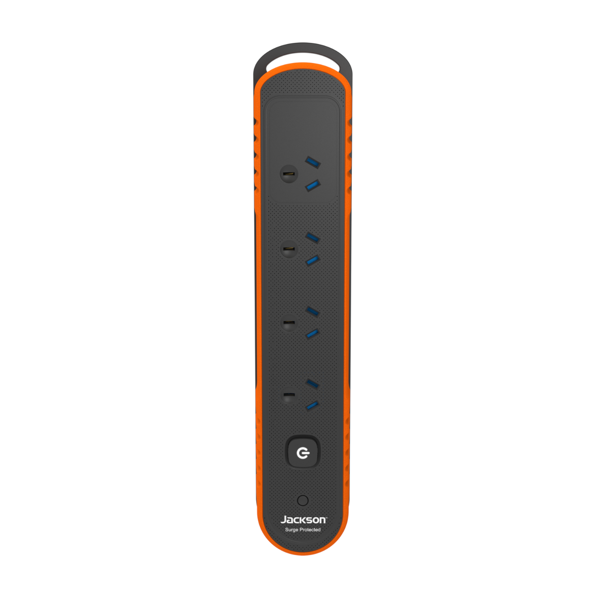 Jackson Rugged Plus 4 Outlet Powerboard 2m - Black - Surge Protection - SuperSaverAU - view 3