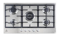 Trinity 90cm 5 Burner Gas Cooktop - Stainless Steel - Wok Burner - Cast Iron Trivets - TRG900SS