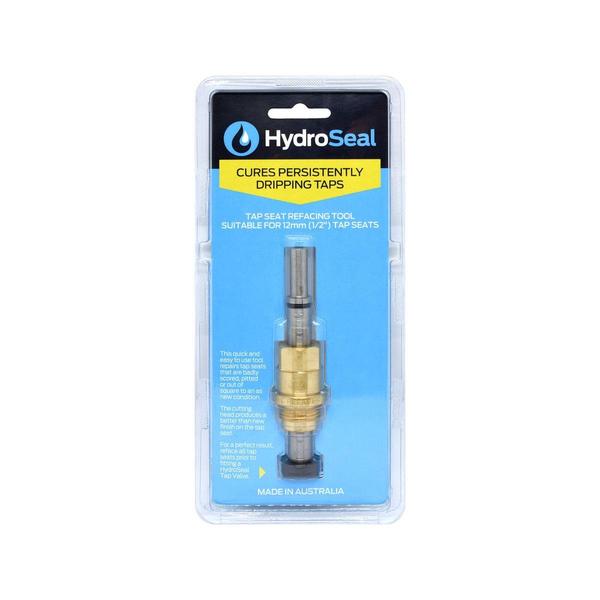 Hydroseal Tap Seat Refacing Tool - 12mm - Stainless Steel - Easy Use - SuperSaverAU - view 1
