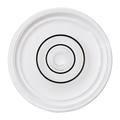 Empire Bullseye Surface Level, Plastic, Waterproof, Circular Spirit Level, White