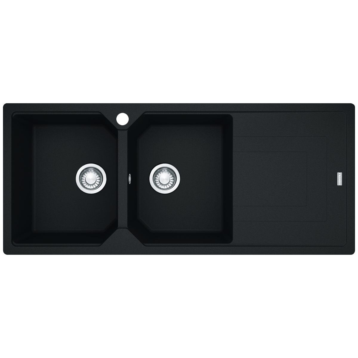 Franke Urban double bowl topmount or flush mount sink - right hand drainer - Onyx - UBG621ONRHD