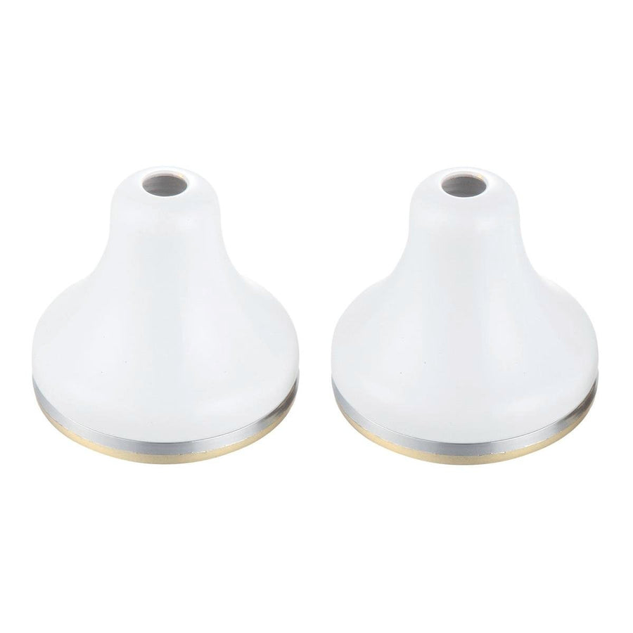 Shaw Mason Wall Flange - 65mm x 65mm - Brass - White - 2 Pack - SuperSaverAU - view 1