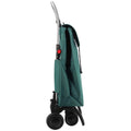 Rolser I-Max 4-Wheel Folding Trolley - Aluminium Frame, Swivelling Wheels, Green - R-IMX306-1076