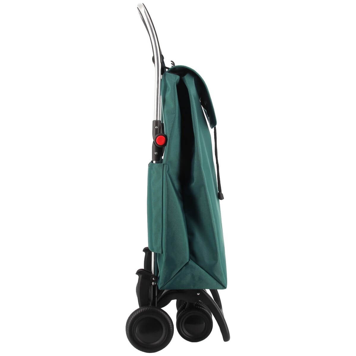 Rolser I-Max 4-Wheel Folding Trolley - Aluminium Frame, Swivelling Wheels, Green - R-IMX306-1076