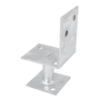 Pryda 65mm Half Stirrup Post Anchor M10 Bolt Down Hot Dip Galvanised