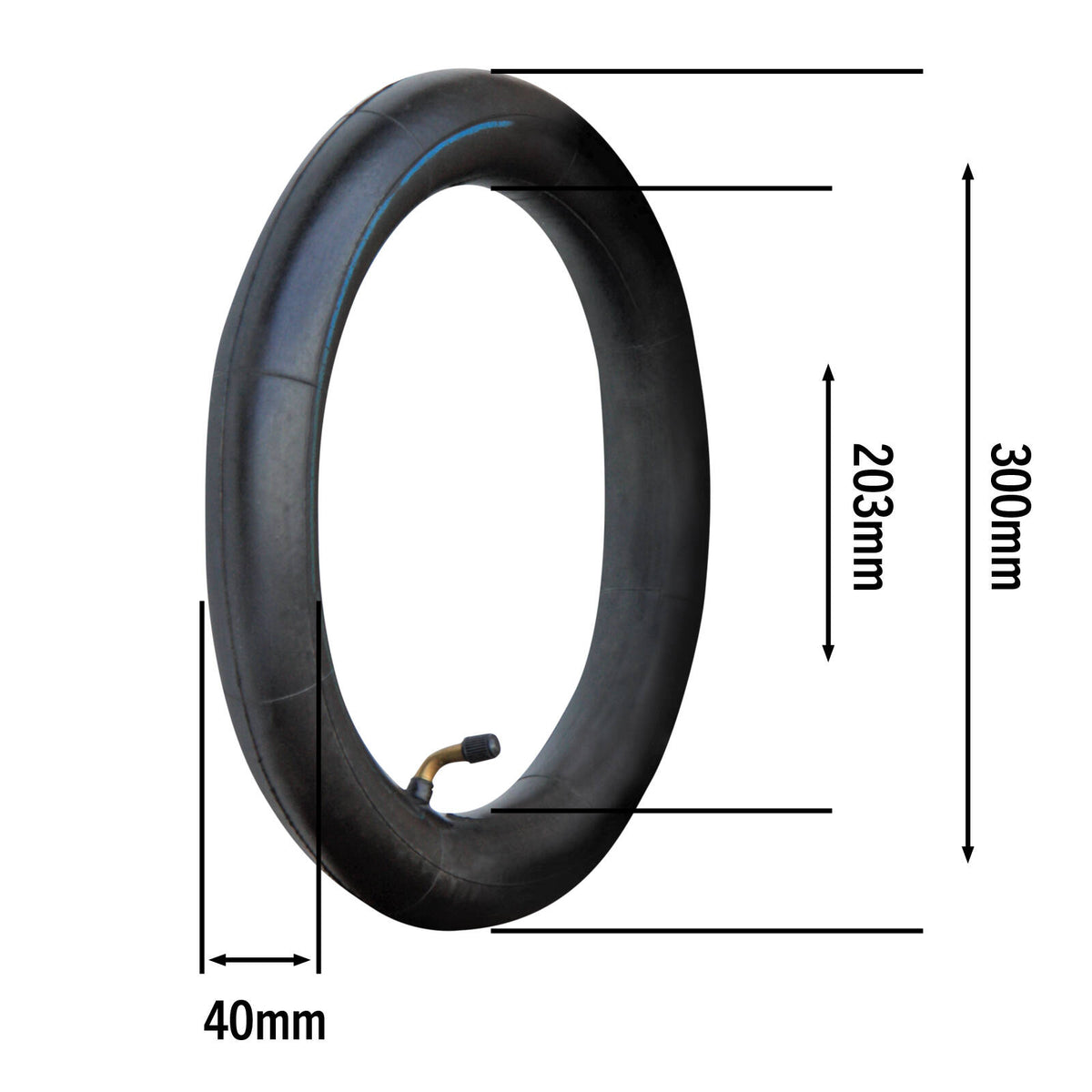 Sherlock Large Trolley Wheel Inner Tube, 12.5 x 2.00, Rubber