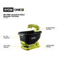 Ryobi One+ Seed and Fertiliser Spreader - 4L - Adjustable Dispersion - SuperSaverAU - view 2