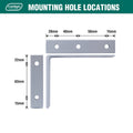 Carinya Heavy Duty Angle Bracket 100x125mm Stainless Steel 200kg Capacity - SuperSaverAU - view 5