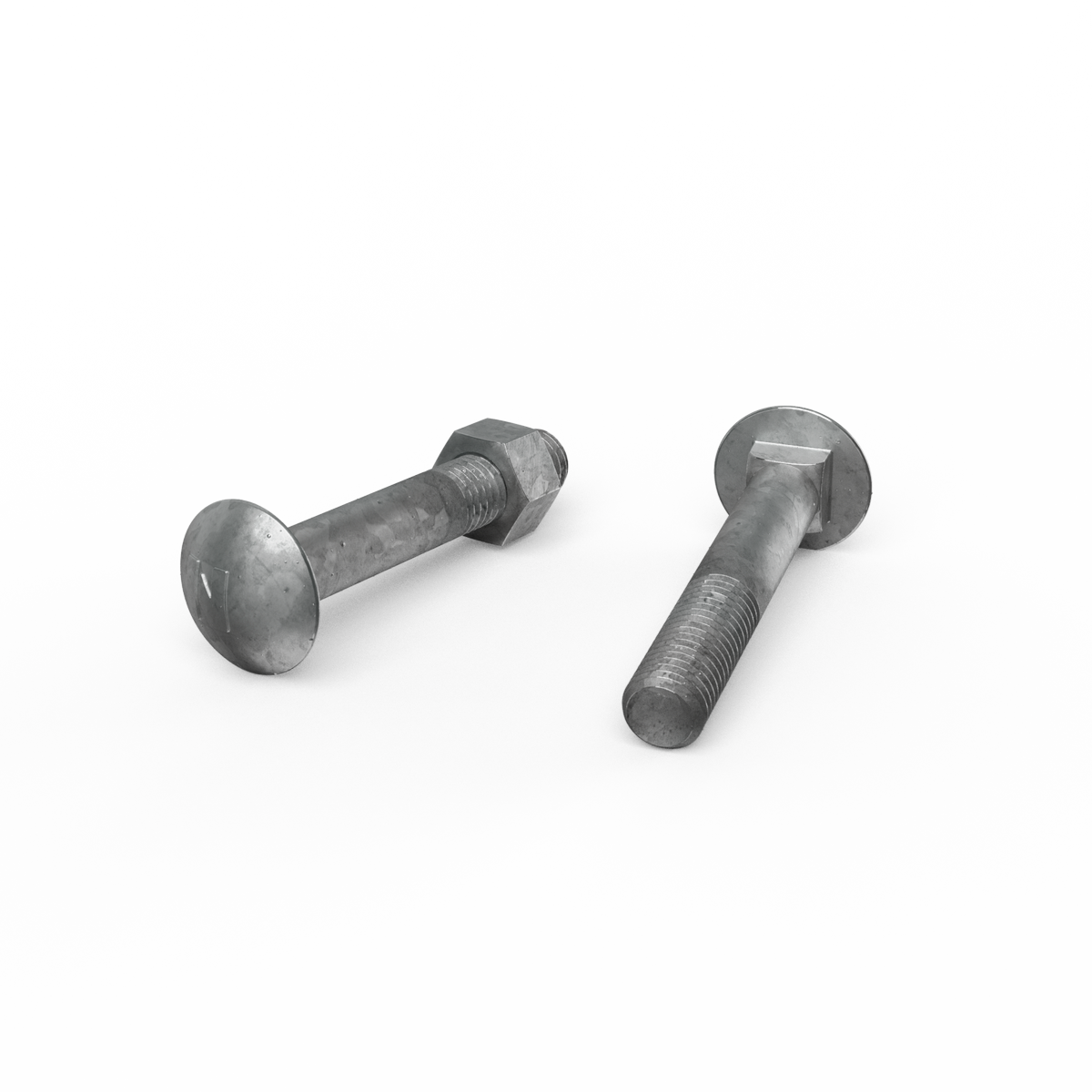 Zenith M12 x 75mm Hot Dip Galvanised Cup Head Bolts Nuts Each - SuperSaverAU - view 1