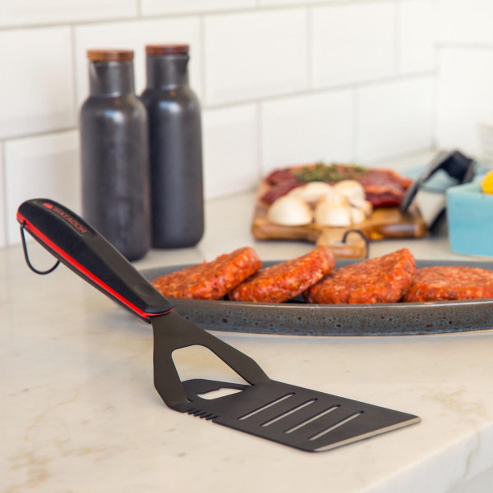 Matador Non-Stick Stainless Steel BBQ Spatula 390mm Black