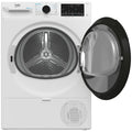 Beko 9kg Heat Pump Dryer in White - Steam Refresh, HomeWhiz Wi-Fi App, 9 Star Rating - BDPB903SW