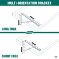 Carinya 400 x 350mm Zinc Plated Steel Twisted Stay Bracket 300kg