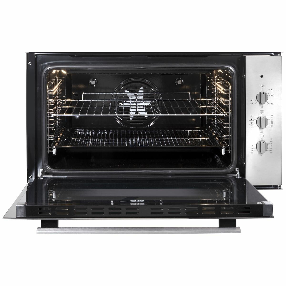 Artusi 90cm Electric Built-In Oven - 98L, Stainless Steel, 9 Functions, Telescopic Runners - CAO900X1