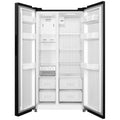 Mykin 555L Side by Side Fridge Freezer - Grey with Door Open Alarm and Adjustable Shelves - MSBS548G