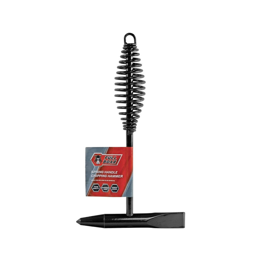 Full Boar Spring Handle Chipping Hammer - 150mm x 345mm - Durable Slag Removal Tool - SuperSaverAU - view 1
