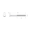Zenith M10 x 140mm Hot Dip Galvanised Cup Head Bolts And Nuts 25 Pack - SuperSaverAU - view 4