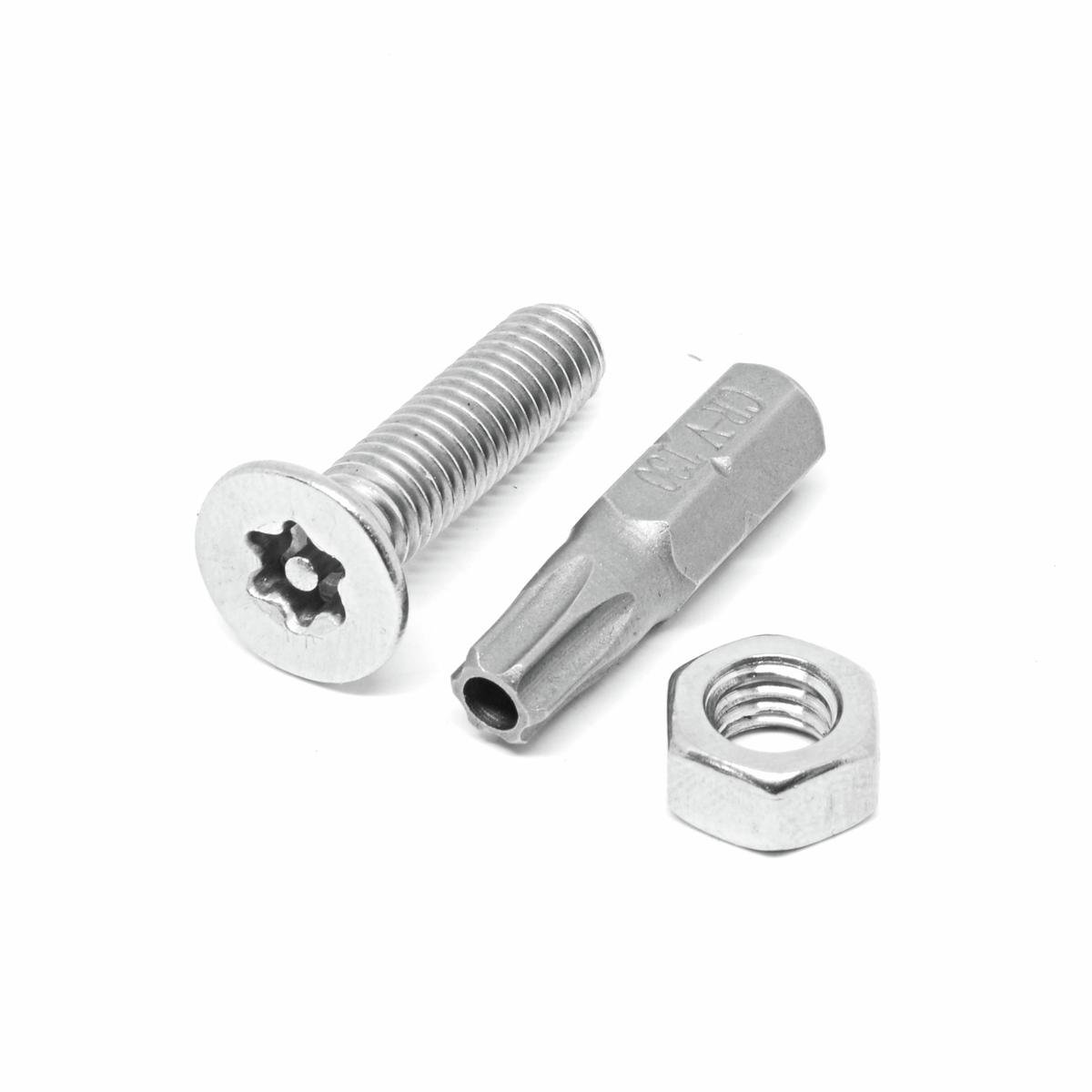 Pinnacle M8 x 35mm Stainless Steel Security Bolts - 8 Pack - Flat Head - Tamper Proof - SuperSaverAU - view 1