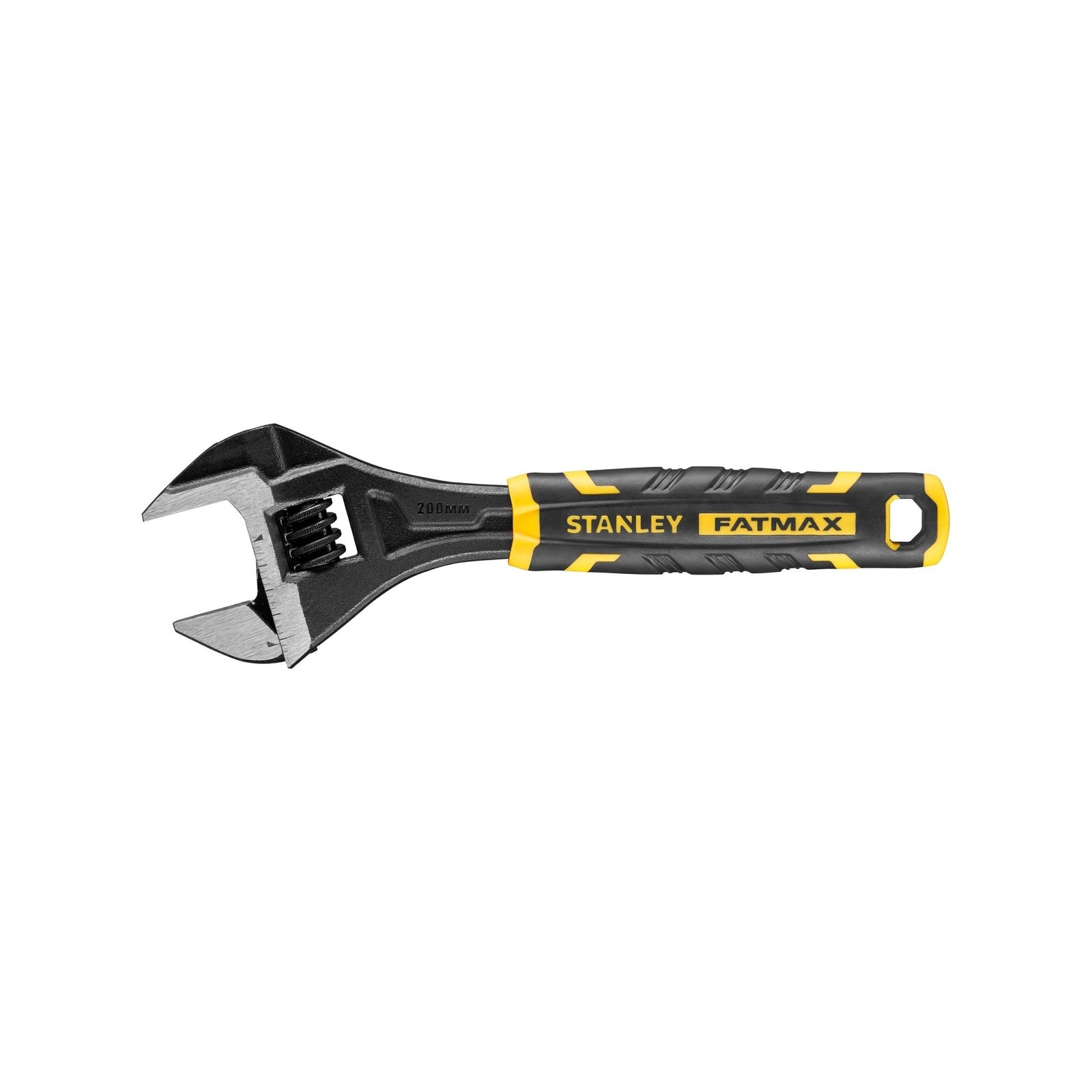 Stanley FatMax 200mm Bi-Material Adjustable Wrench with 15 Degree Offset Jaws