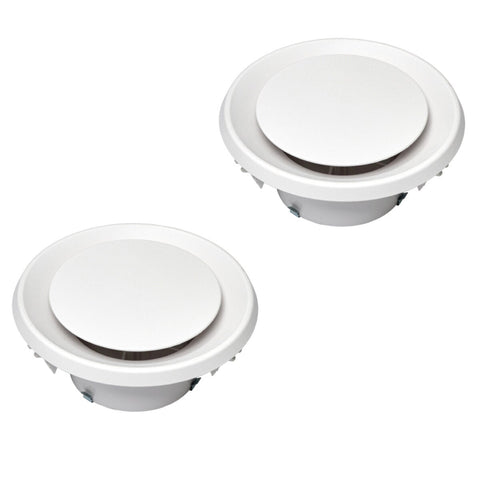 Schweigen Silent Twin Pack Multi-Purpose Exhaust Vent - White, 850m³/h, 3m Cord - BR552PAK