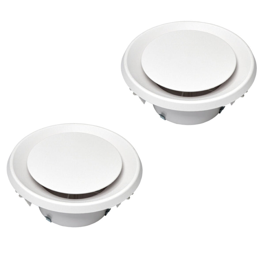 Schweigen Silent Twin Pack Multi-Purpose Exhaust Vent - White, 850m³/h, 3m Cord - BR552PAK