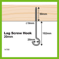 Everhang 152mm Lag Screw - Steel - Zinc Plated - Secure Installation - SuperSaverAU - view 2