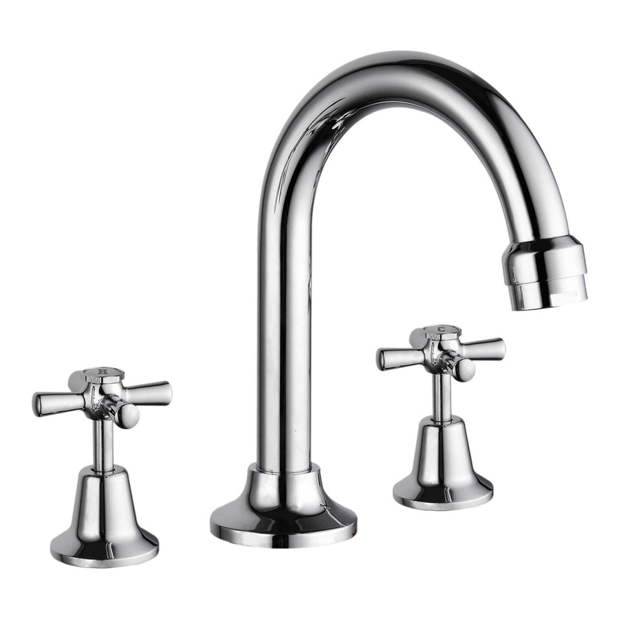 Estilo Chrome Brass Basin Set - 116mm Spout Reach, 9L/Min, WELS 3 Star