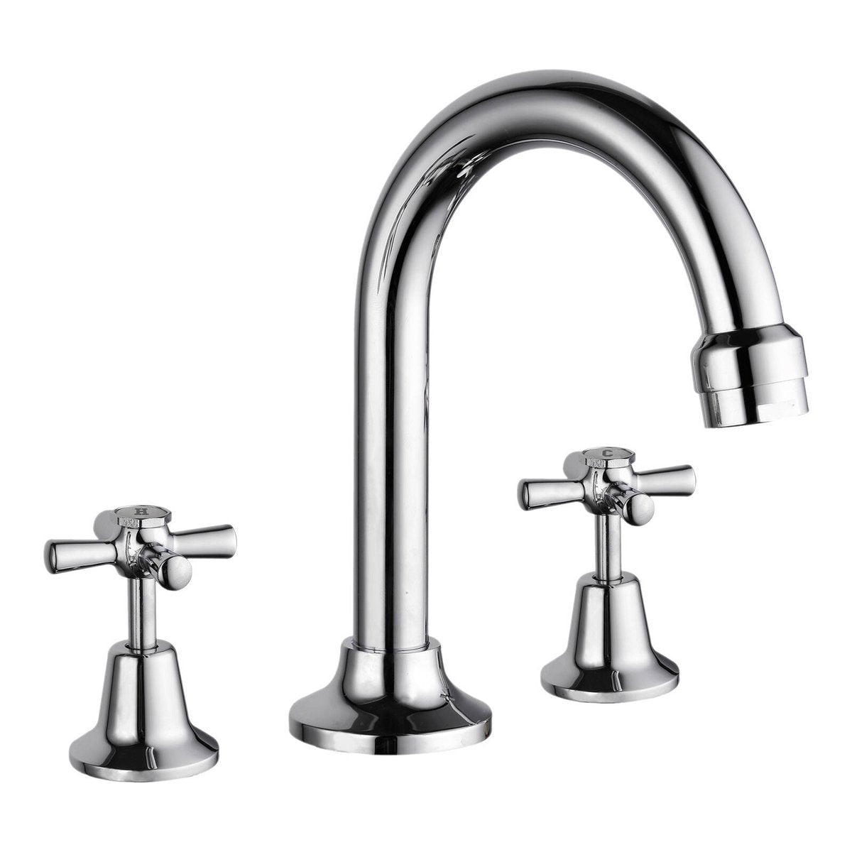 Estilo Chrome Basin Set - 4 Star - 7.5L/min - 116mm Spout Reach - Lead-Free - SuperSaverAU - view 1
