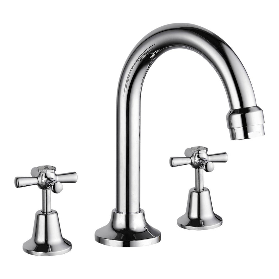 Estilo Chrome Basin Set - 4 Star - 7.5L/min - 116mm Spout Reach - Lead-Free - SuperSaverAU - view 1