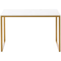 Zinus home office computer desk 160cm - gold frame, wide desktop, durable build - AU-UTDDT1ZC-63G