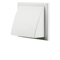 Blauberg 100mm White Weatherproof Exterior Wall Cowl Back Draft Stopper BLABGR100C