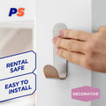 Permastik Large Steel Metal Hook - 1 Pack - Stainless Steel - Easy Apply - SuperSaverAU - view 3
