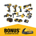 DeWALT 18V XR Cordless 9 Piece 4.0Ah Combo Kit DCZ901M2-XE