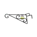 Jack 280mm Black Scrolled PVC Coated Steel Wall Bracket, Outdoor