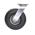 Easyroll 260mm Black Pneumatic Swivel Plate Castor, Outdoor, 140kg