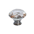 Taskmaster 40mm Crystal Cabinet Knob - 1 Pack - Crystal and Steel - SuperSaverAU - view 1