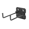 Pinnacle 50 x 80mm Black Steel Heavy Duty Double Prong Pegboard Hook 6 Pack