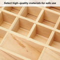 74 Slot Wooden Essential Oils Storage Box with Hinged Lid, 1 Tier Bottle Organiser - view 5