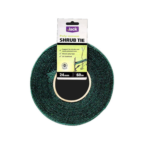Jack Polywoven Shrub Tie - 60m Roll - Green - Supports Shrubs & Trees - SuperSaverAU - view 1