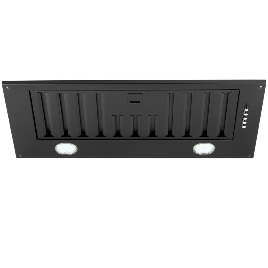 Schweigen 52cm Matte Black Undermount Rangehood - Push Button Controls, 1080m³/h - WINU-6B