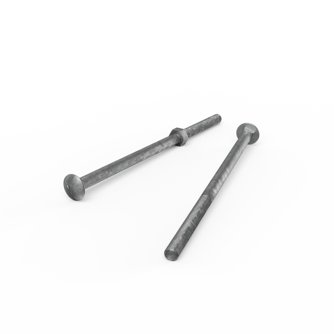 Zenith Hot Dip Galvanised Cup Head Bolts M10 x 220mm Steel Durable - SuperSaverAU - view 1
