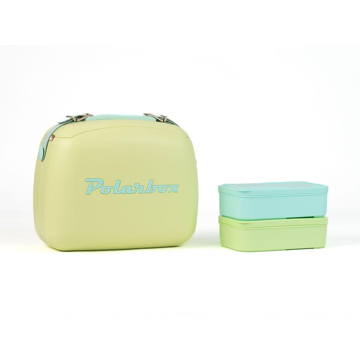 Polarbox Pop 6L Cooler Bag - Lime Finish - 2 Lunch Box Containers Included - PLBC6LC
