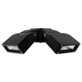 Brilliant Nighthawk 24W Twin LED Flood Light Weather-Resistant Outdoor Black 20853/06