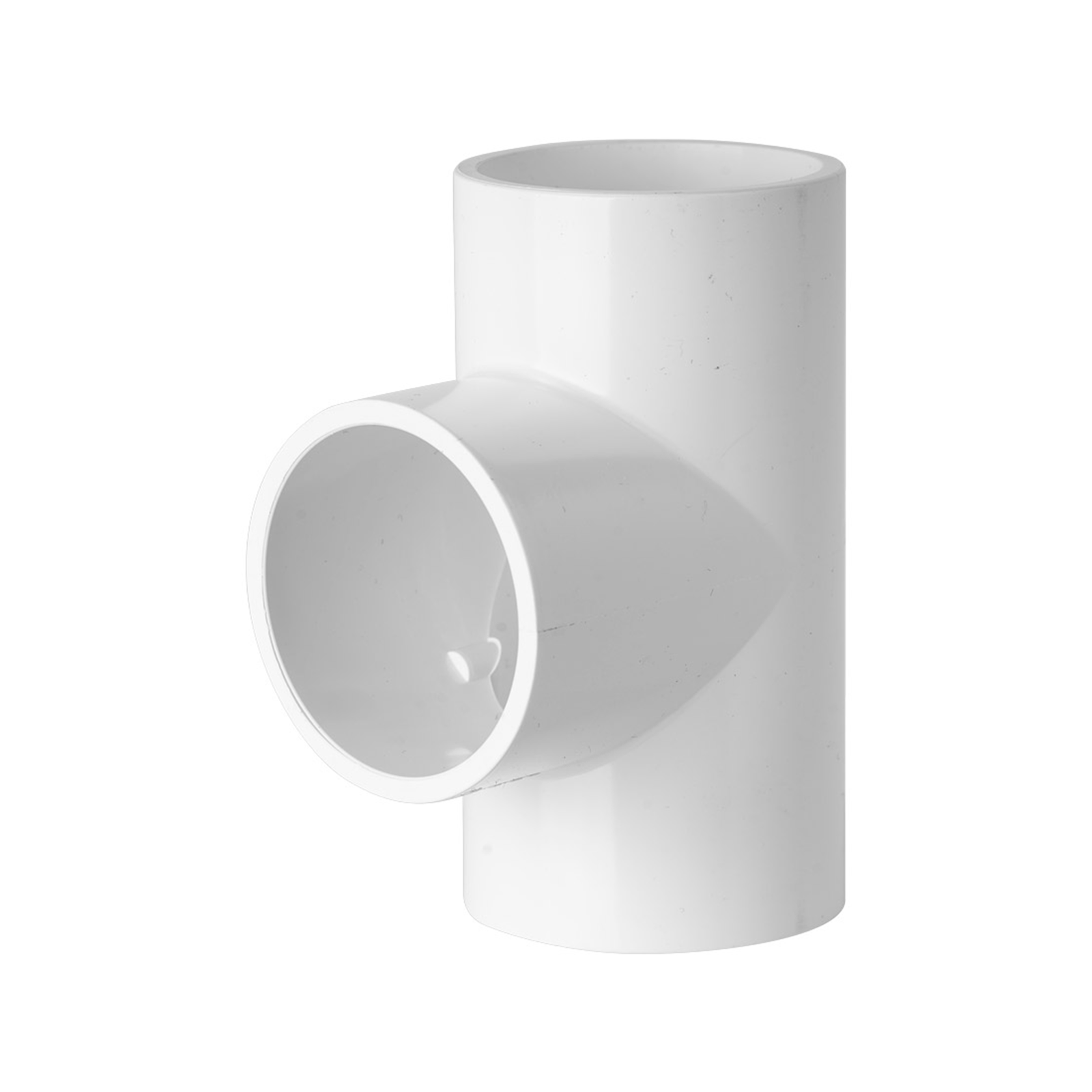 Holman 40mm Press PVC Plain Tee White Solvent Weld Irrigation