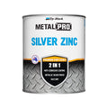 Dy-Mark MetalPro Silver Zinc Metal Paint 1L - Anti-Corrosive Silver Primer & Top Coat