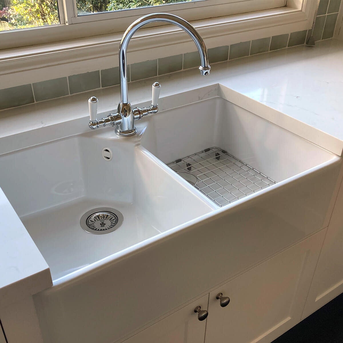 Turner Hastings Chester stainless steel sink grid - right hand side, fits Chester 79 butler sink - 4A40311